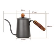 Ấm pha cà phê DRIP 680 ml - Tay gỗ