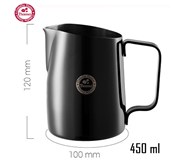 Ca đánh sữa TIAMO 450 ml màu đen