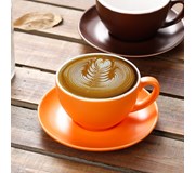 Ly cà phê LATTE 300 ml Màu cam đỏ